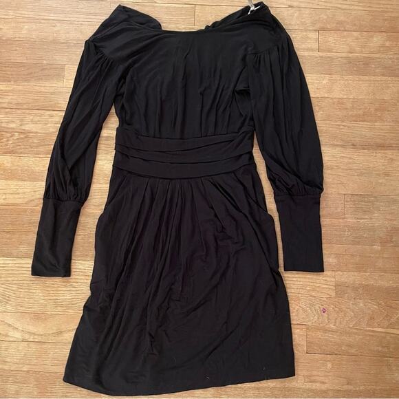 BCBGeneration black long sleeve mini dress size small S B5 - Picture 1 of 4